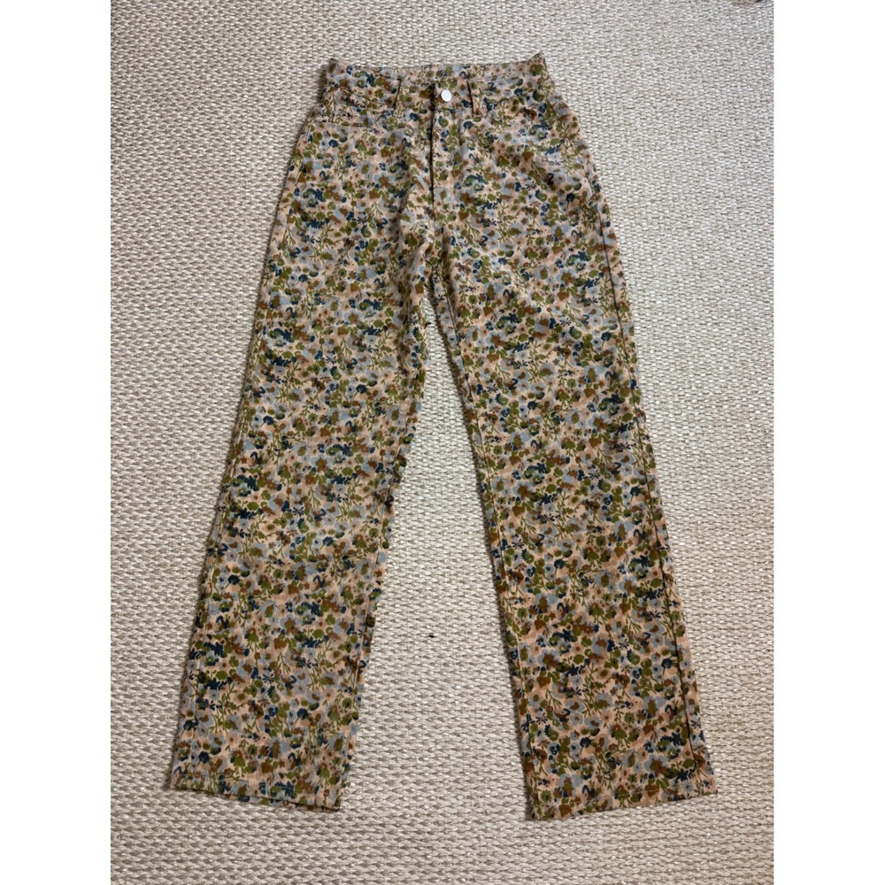 Piper & Scoot Exclusive Floral Corduroy Pants fine wale cottagecore boho hippie